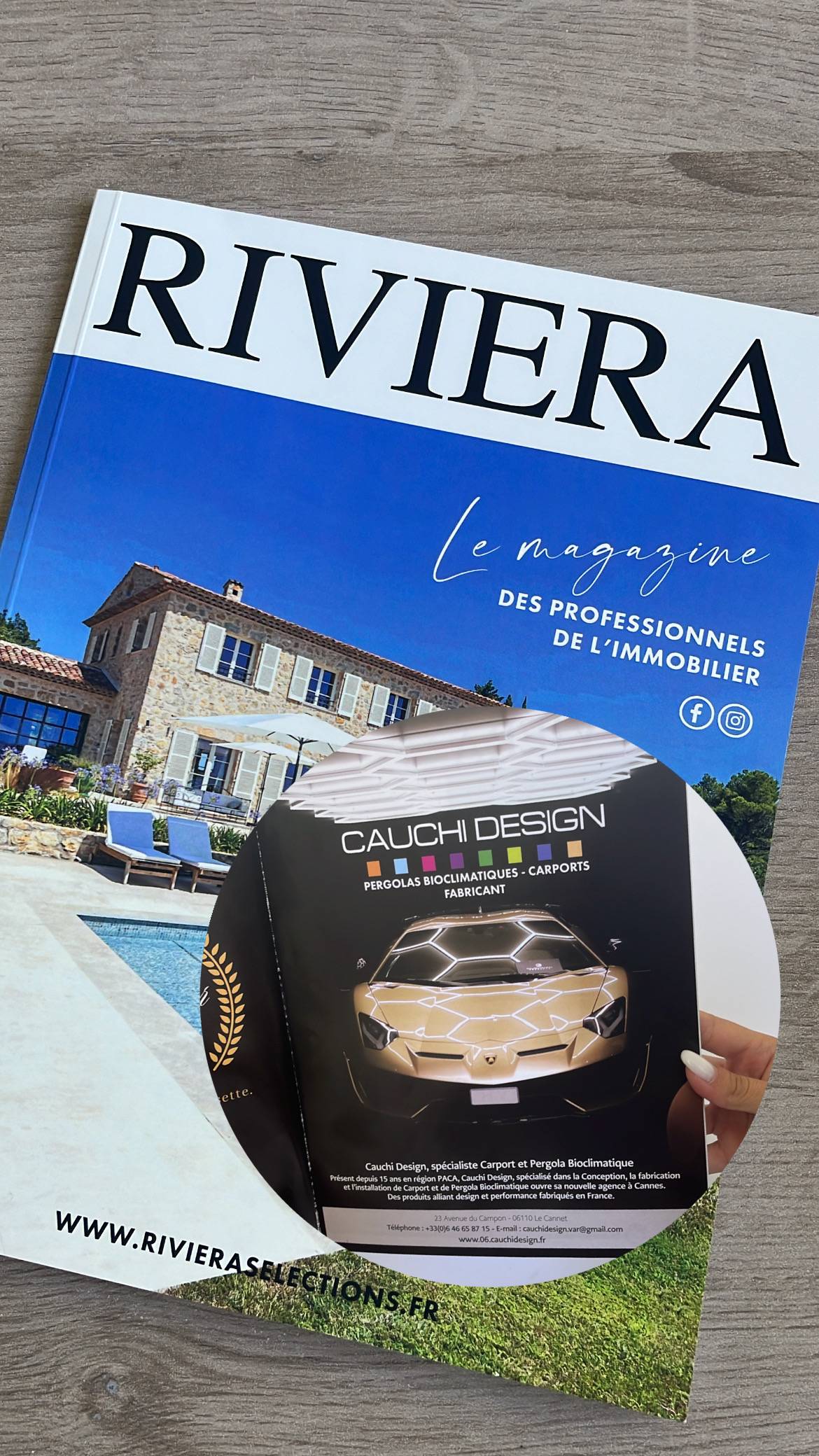collaboration magazine riviera cauchi design
