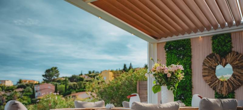 Pergola bois St Tropez