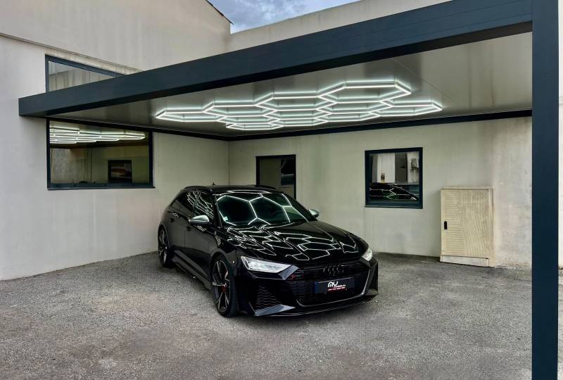 carport éclairage hexagonal à La Garde